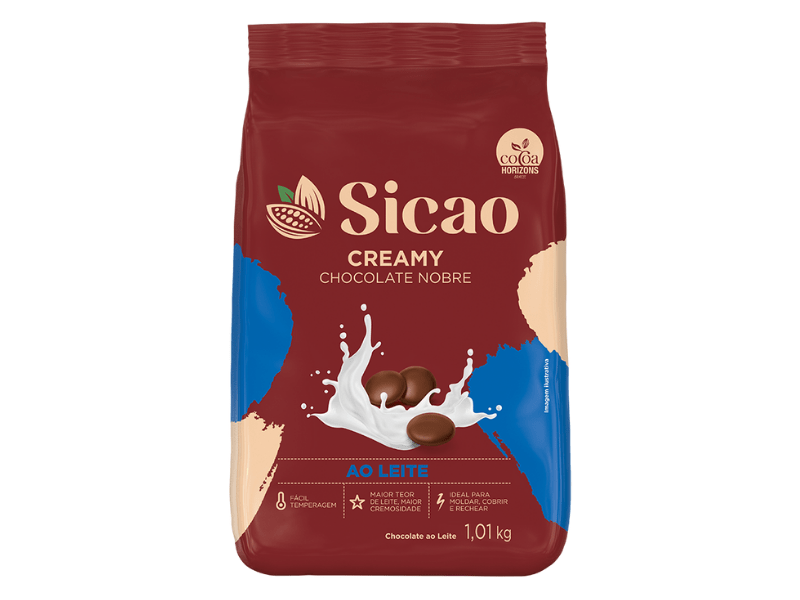 Chocolate Sicao Nobre Creamy Gotas ao Leite 1,01kg