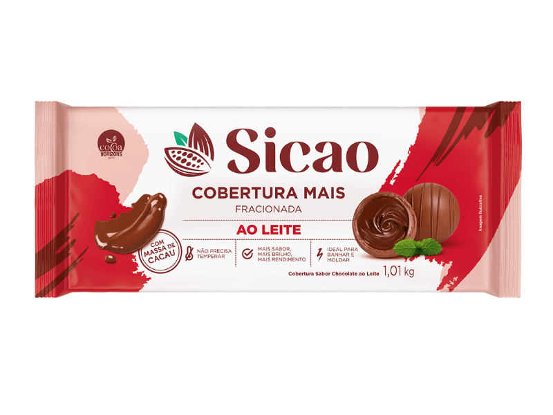 Cobertura Sicao Mais Chocolate ao Leite 1,01kg 
