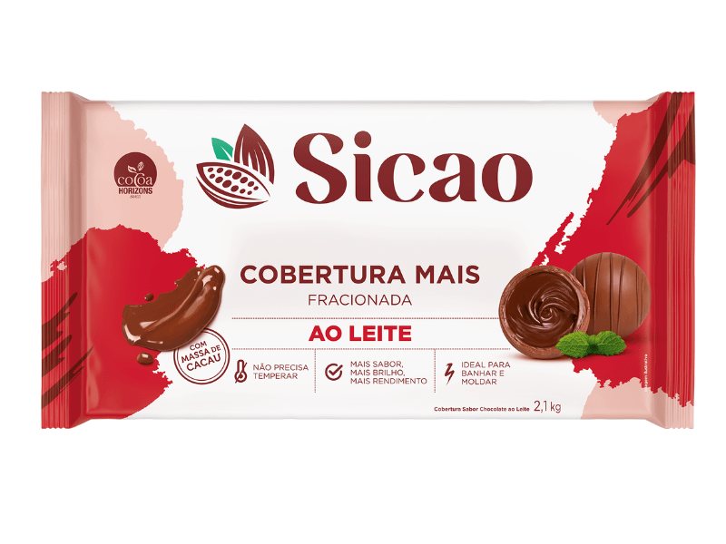 Cobertura Sicao Mais Chocolate ao Leite 2,1kg