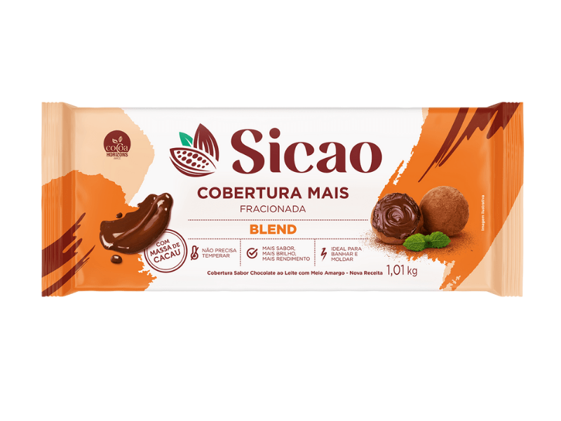 Cobertura Sicao Mais Chocolate Blend 1,01kg 