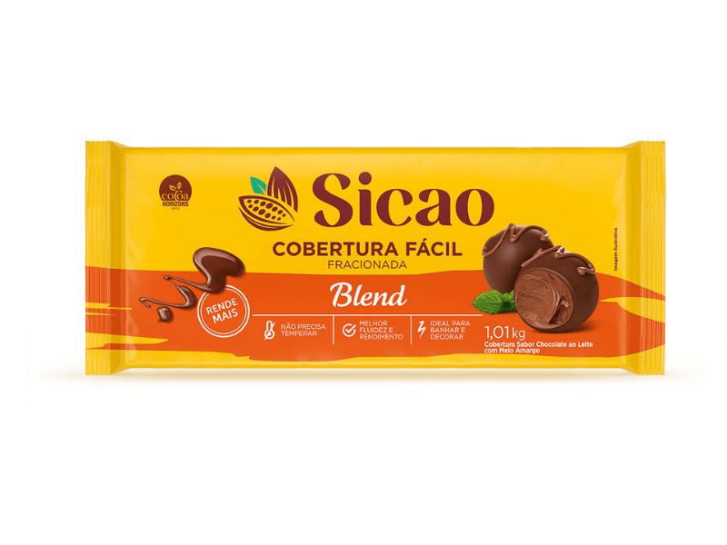 Cobertura Sicao Fácil Chocolate Blend 1,01kg