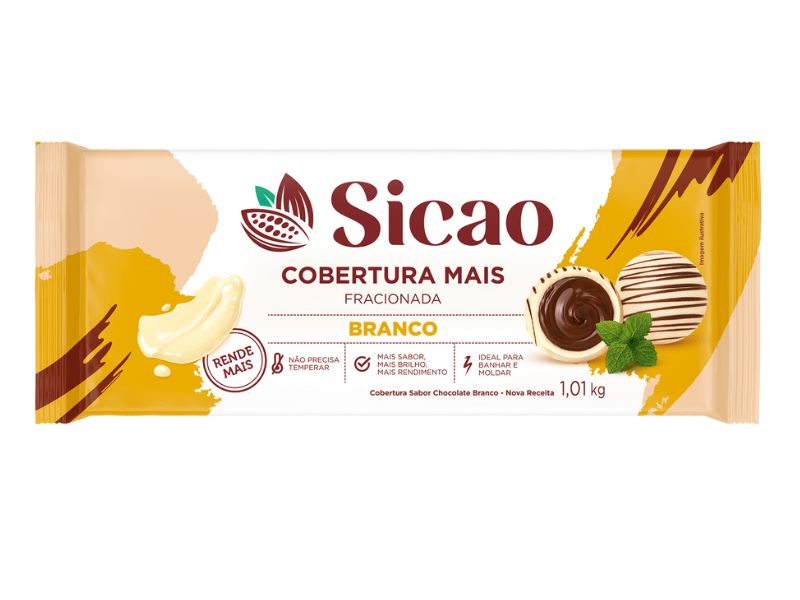 Cobertura Sicao Mais Chocolate Branco 1,01kg