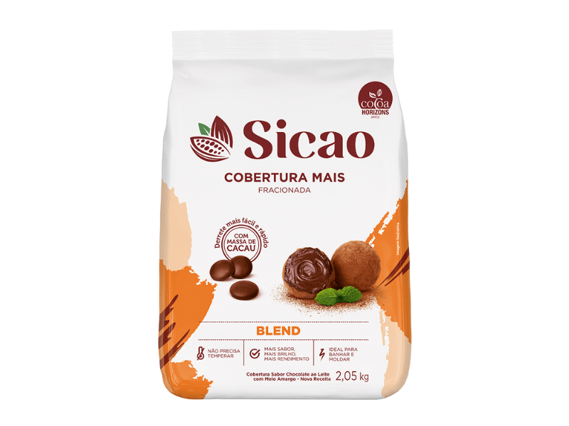 Cobertura Sicao Mais Gotas Chocolate Blend 2,05kg
