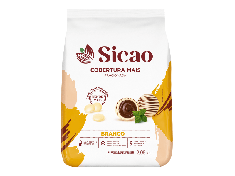 Cobertura Sicao Mais Gotas Chocolate Branco 2,05kg