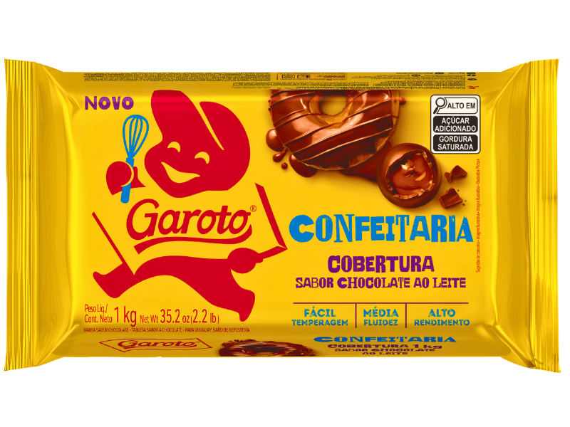 Cobertura Chocolate ao Leite Garoto 1kg - Nestlé