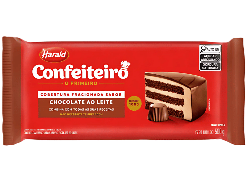 Cobertura Harald Confeiteiro Chocolate ao leite 500g