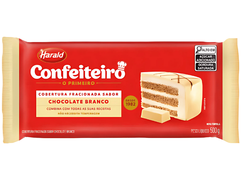 Cobertura Harald Confeiteiro Chocolate Branco 500g