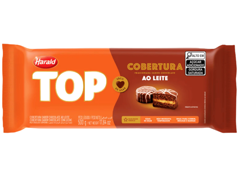 Cobertura Harald Top Chocolate ao Leite 500gCobertura Harald Top Chocolate ao Leite 500g