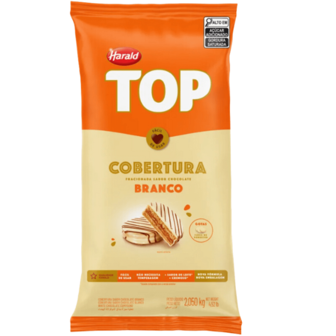 Cobertura Harald Top Chocolate Branco 2,05kg