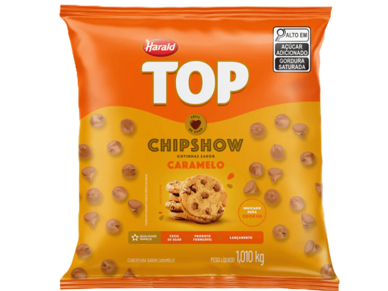Cobertura Harald Top Gotas Chipshow Caramelo 1,010 kg