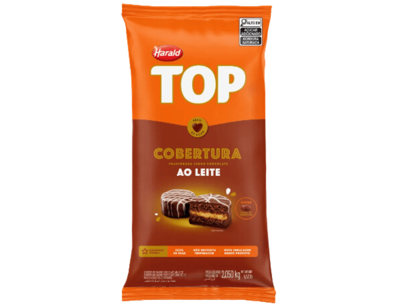 Cobertura Harald Top Gotas Chocolate ao Leite 2,050kg