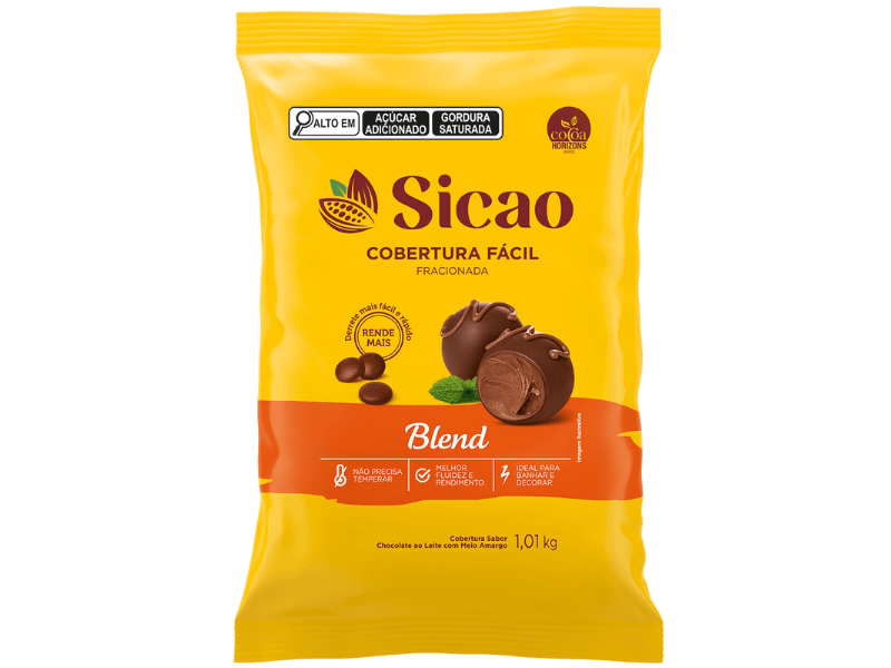 Cobertura Sicao Fácil Gotas Blend 1,01kg 