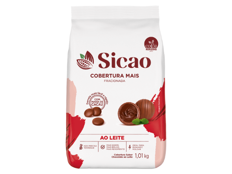 Cobertura Sicao Mais Gotas Chocolate ao Leite 1,01kg
