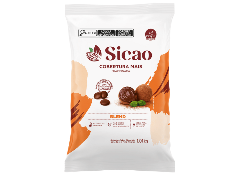 Cobertura Sicao Mais Gotas Chocolate Blend 1,01kg  