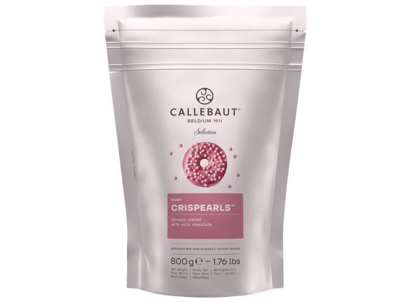 Crispearls Callebaut Selection Cereais de Chocolate Ruby 800g