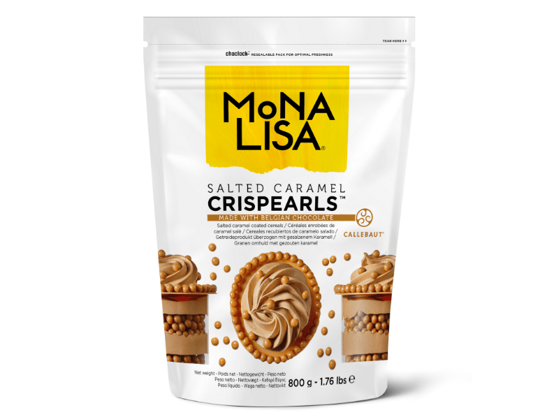 Crispearls Mona Lisa Callebaut Cereais Chocolate Caramelo 800g