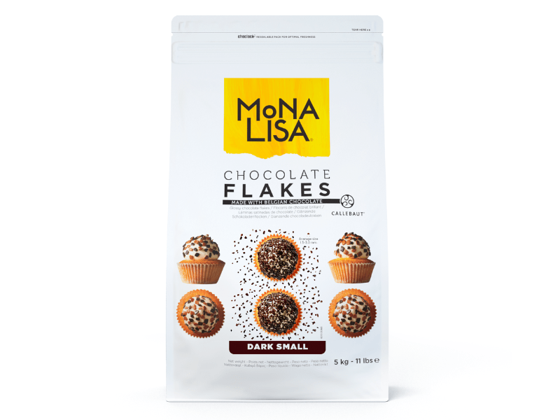 Flakes Mona Lisa Callebaut Chocolate Amargo 4mm 5kg