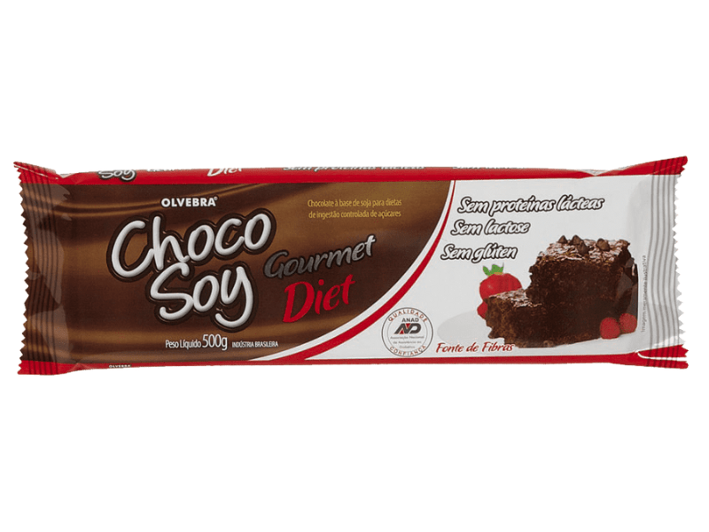 Chocolate Olvebra Choco Soy Gourmet Diet 500g 