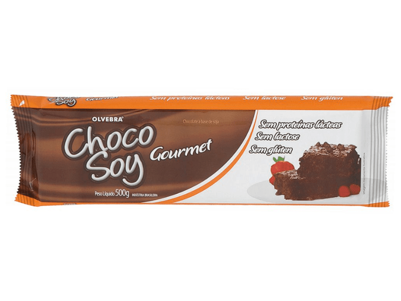Chocolate Olvebra Choco Soy Gourmet Sem Lactose 500g