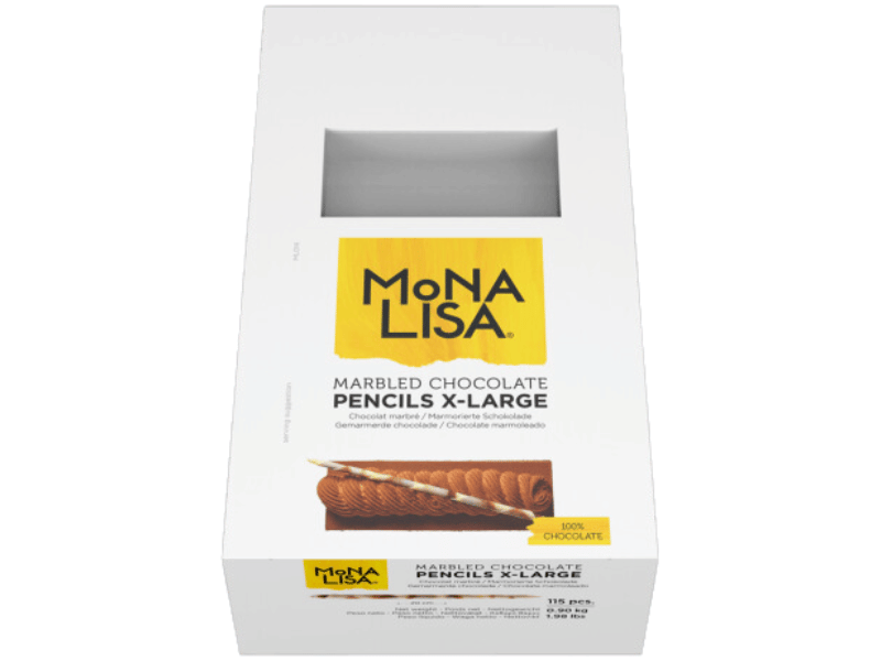 Pencils X-Large Mona Lisa Callebaut Chocolate Marmoleado 900g