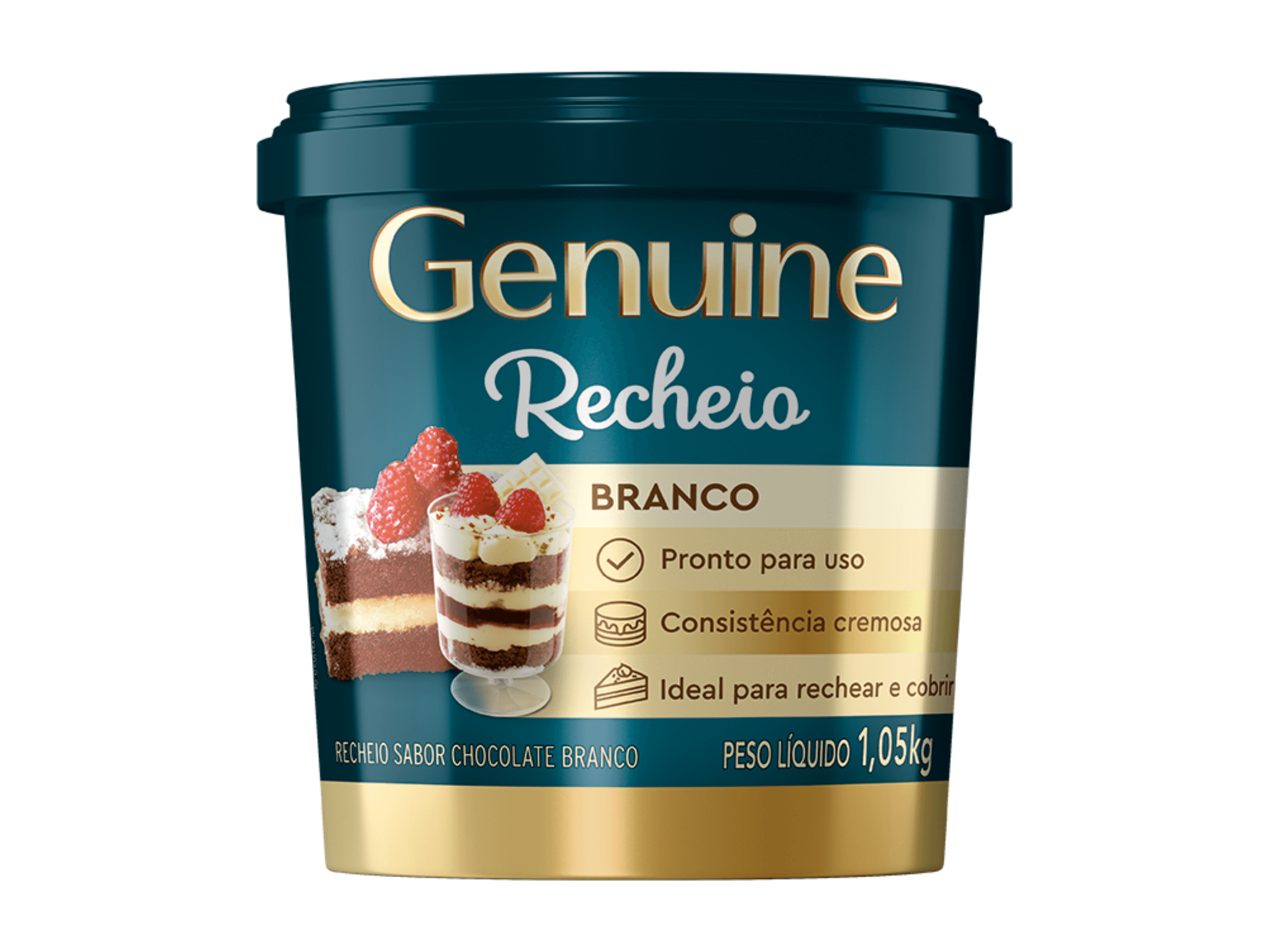 Recheio Genuine Cargill Chocolate Branco 1,05kg