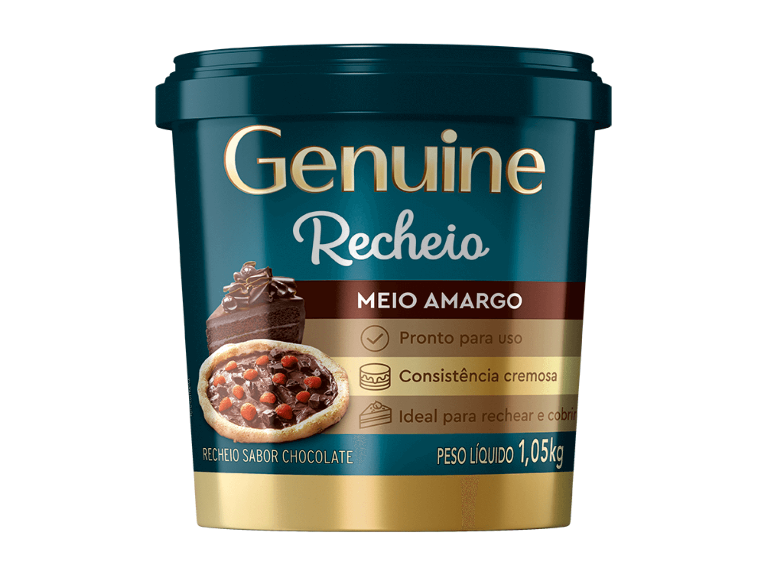 Recheio Genuine Cargill Meio Amargo 1,05kg