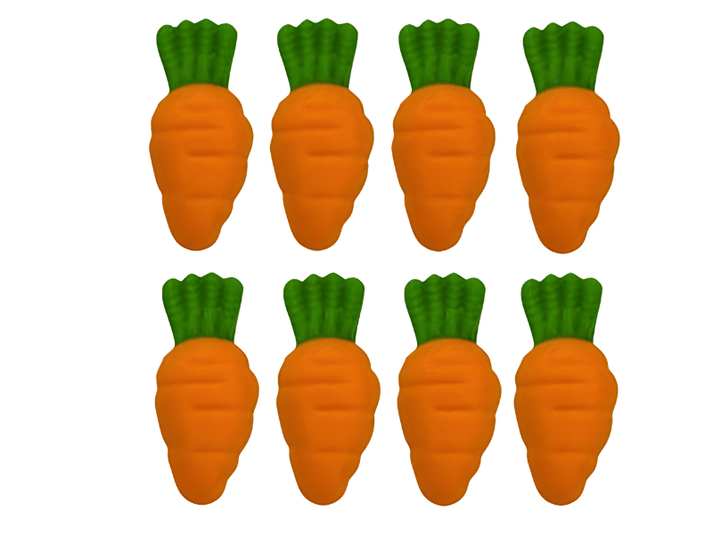 Biscuit Comestível Páscoa Cenoura c/ 8 unidades - Jady Confeitos 