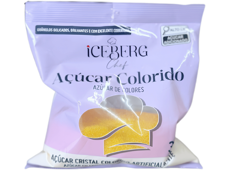 Açúcar Colorido Amarelo 300g - Iceberg