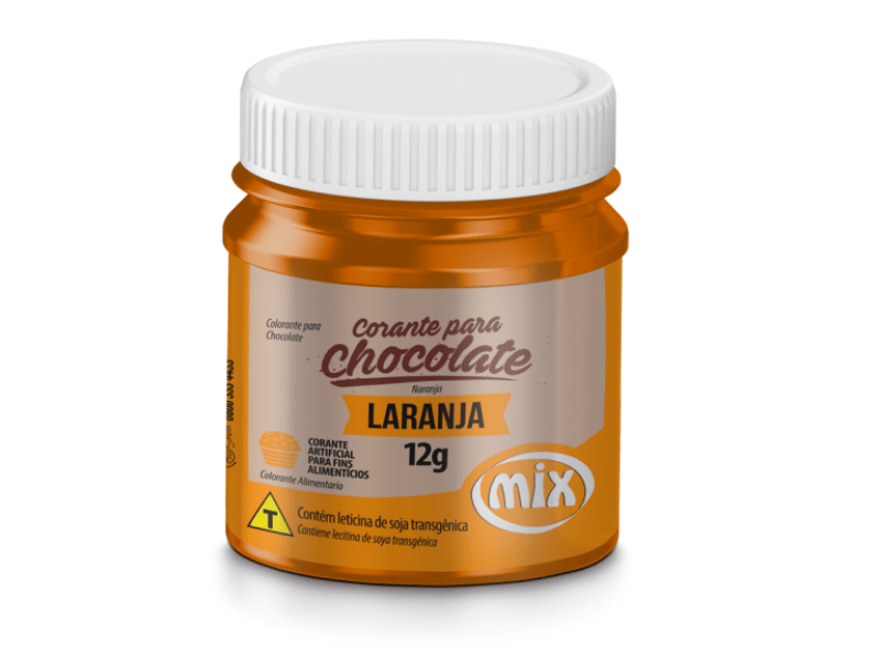 Corante Gel para Chocolate Laranja 12g - Mix 