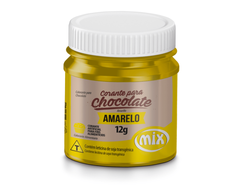 Corante Gel para Chocolate Amarelo 12g - Mix