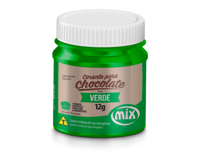 Corante Gel para Chocolate Verde 12g - Mix 