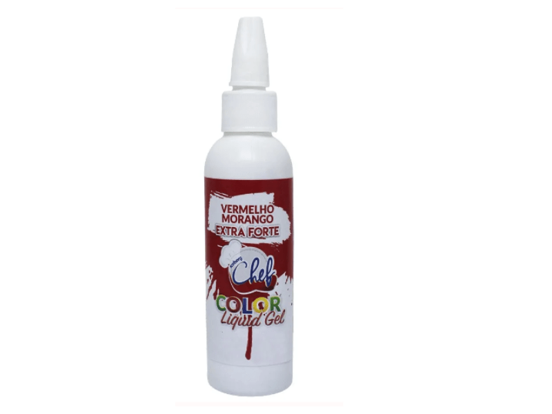 Corante Liquido Gel Vermelho Morango Extra Forte 60g - Iceberg