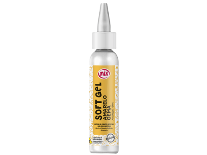 Anilina Softgel Amarelo Gema 25g Mix