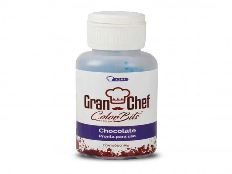 Corante Color Bits Azul para Chocolate 50g - Gran Chef