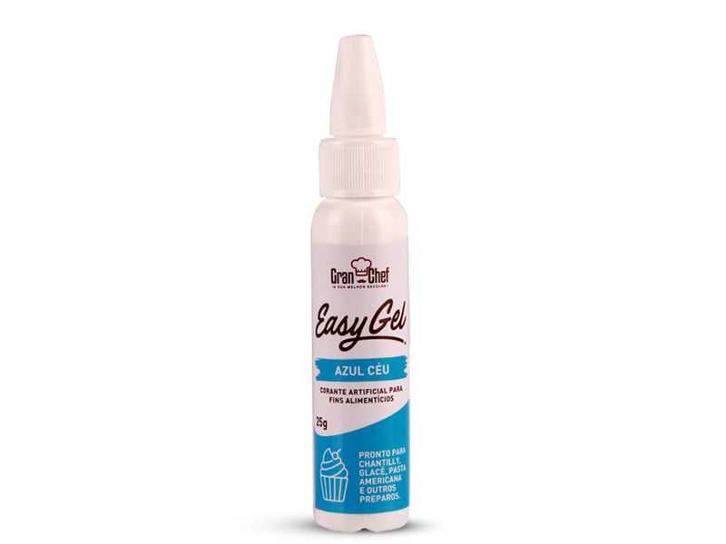 Corante Easy Gel Azul Céu 25g - Gran Chef