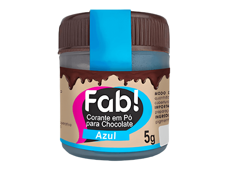 Corante em Pó para Chocolate Azul - Fab!