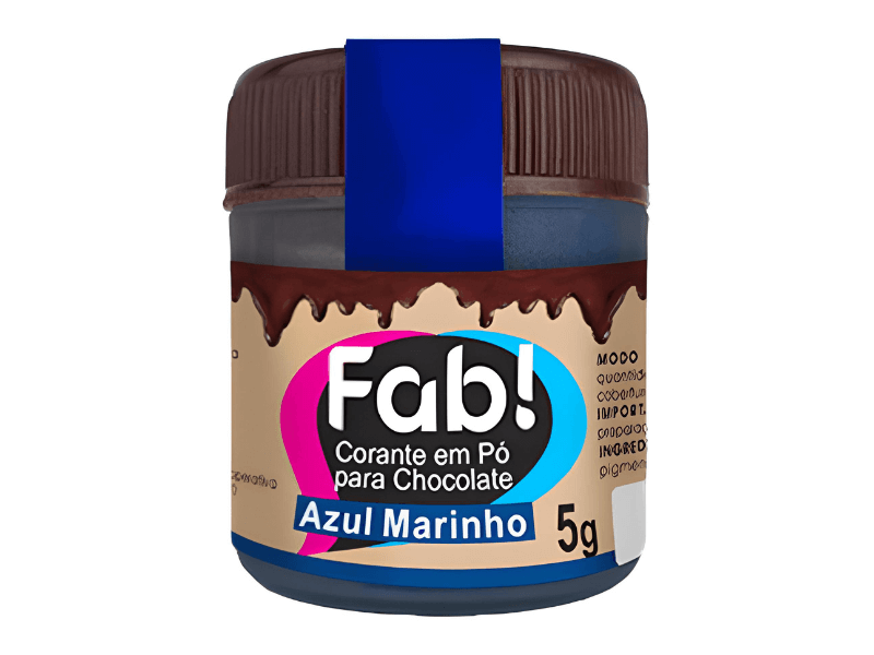 Corante em Pó para Chocolate Azul Marinho - Fab!