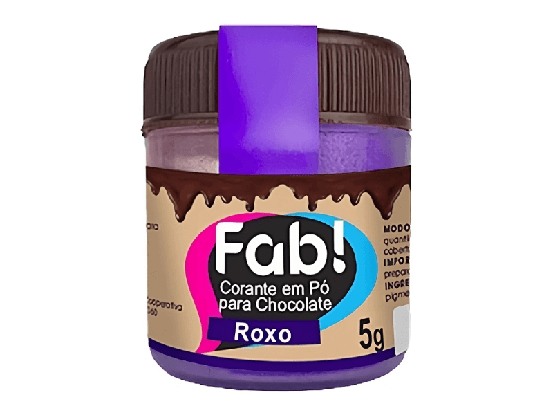 Corante em Pó para Chocolate Roxo - Fab!