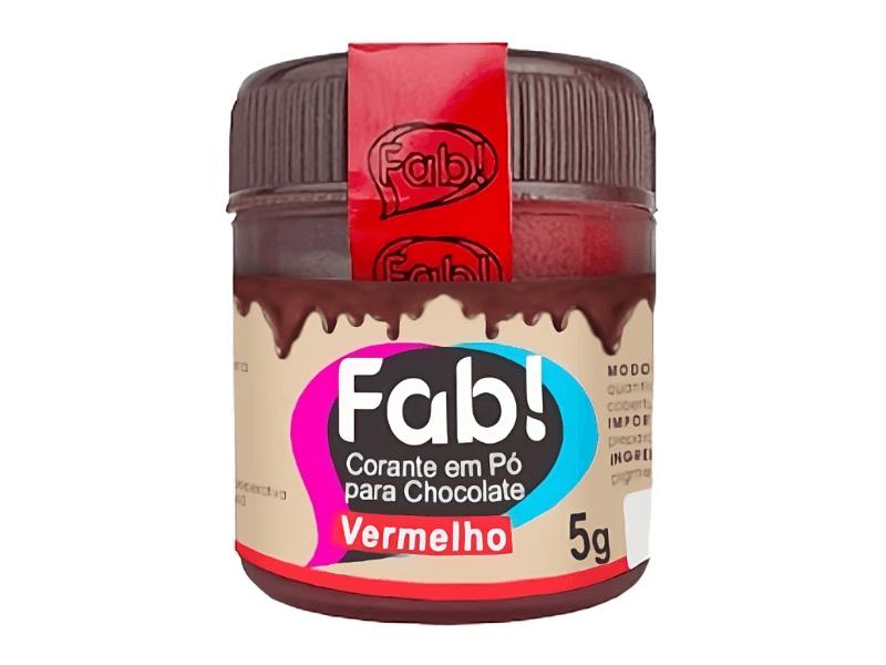 Corante em Pó para Chocolate Vermelho - Fab!