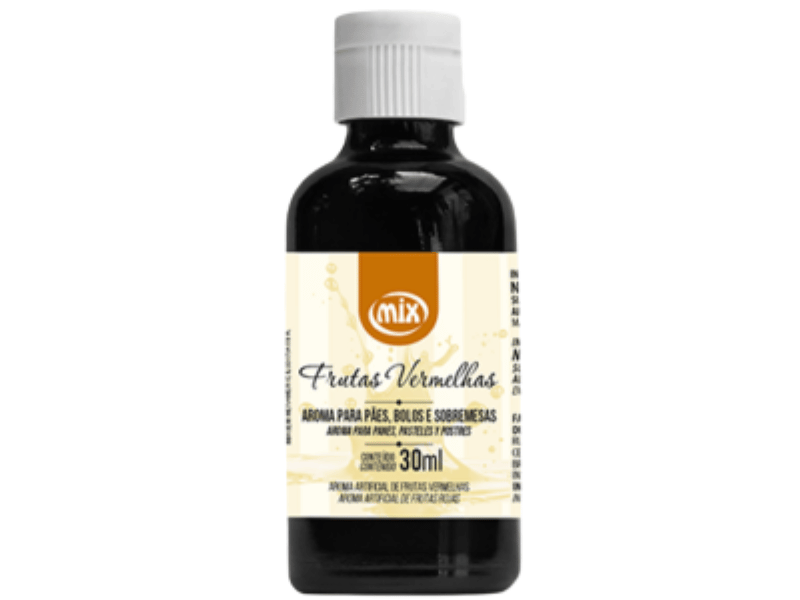 Aroma Artificial Frutas Vermelhas 30ml - Mix