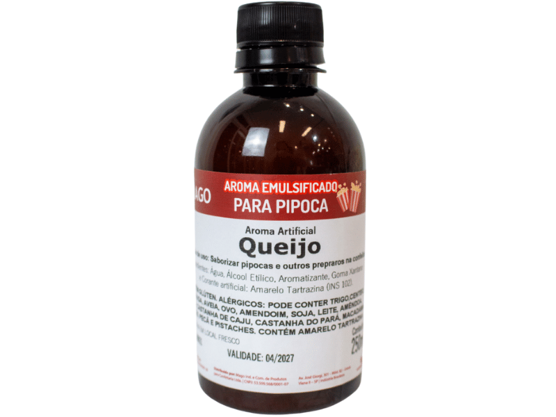 Aroma Artificial para Pipoca de Queijo 250ml - Mago
