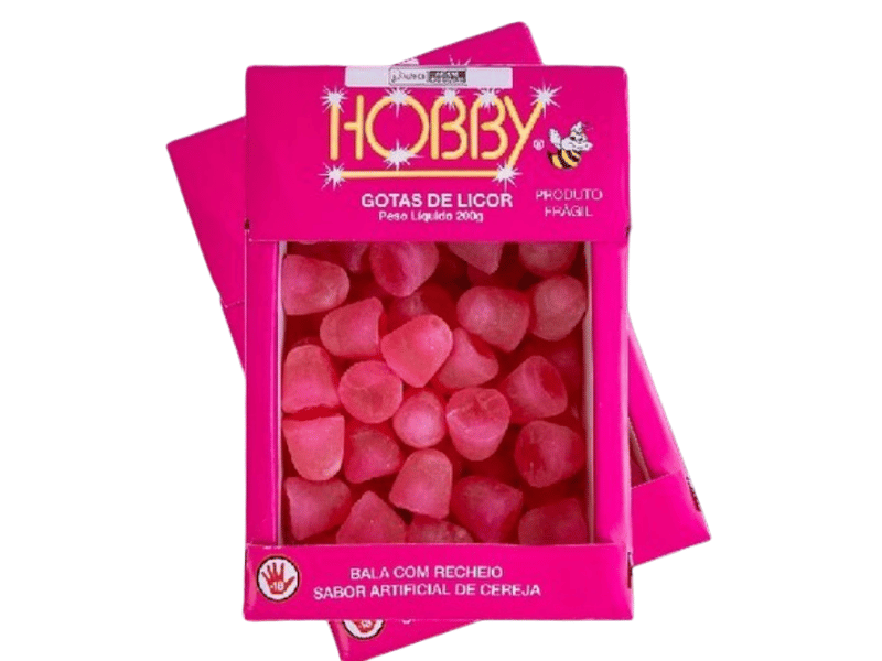 Bala Licor Hobby Cereja 200g - Hobby Doces