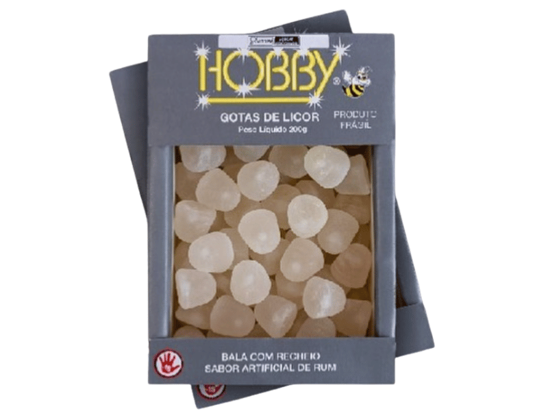 Bala Licor Hobby Rum 200g - Hobby Doces