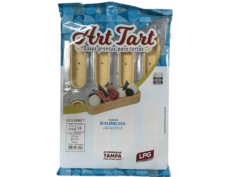 Base Pronta para Torta Oval 12x3,5 cm c/ 8 unidades BT 114 - Art Tart