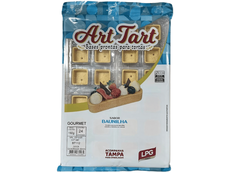 Base Pronta para Torta Quadrado 3,5 cm c/ 24 unidades BT 112 - Art Tart