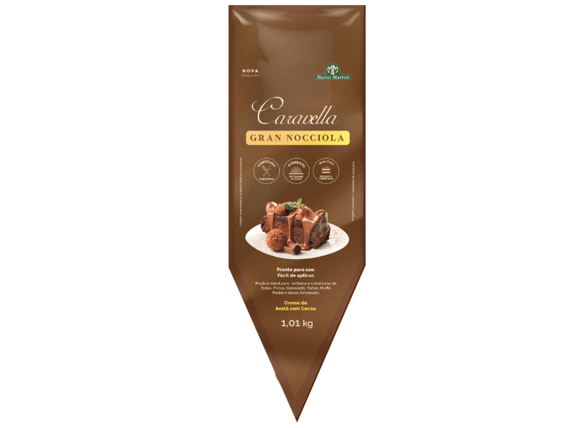 Recheio Caravella Creme Nocciola de Avelã c/ Cacau 1,01kg - Master Martini 