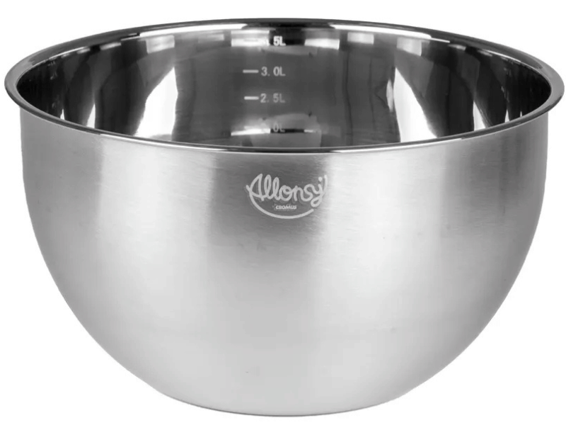Bowl Multiuso Inox Prata 3,5L - Allonsy