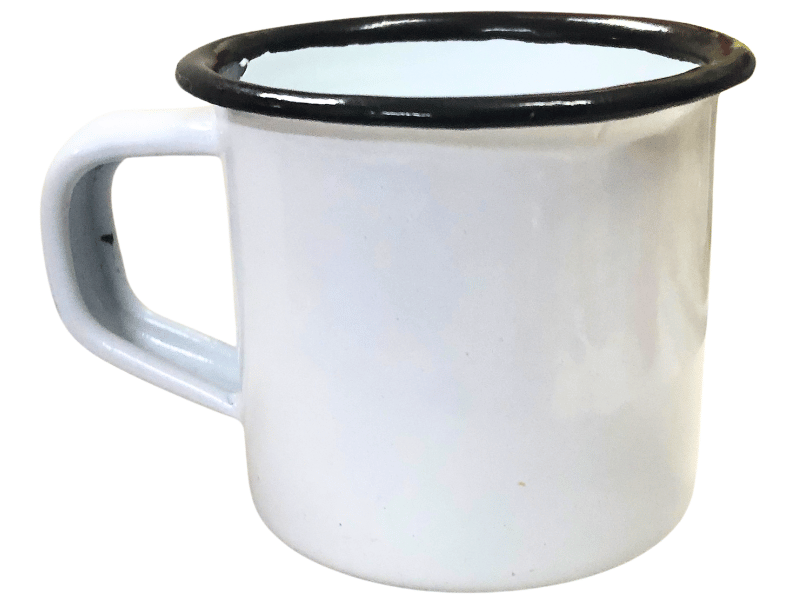 Caneca Esmalte Tradicional Branca 5 cm - Tuut