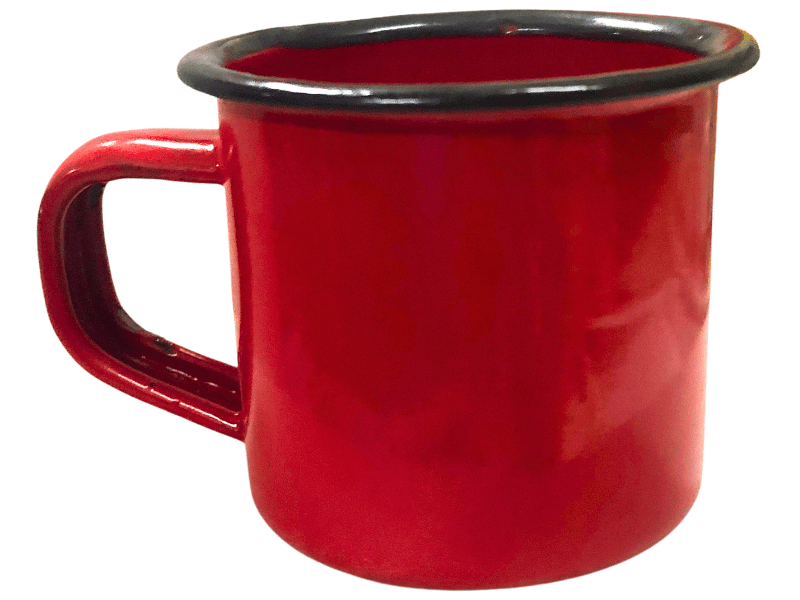 Caneca Esmalte Tradicional Vermelha 5 cm - Tuut