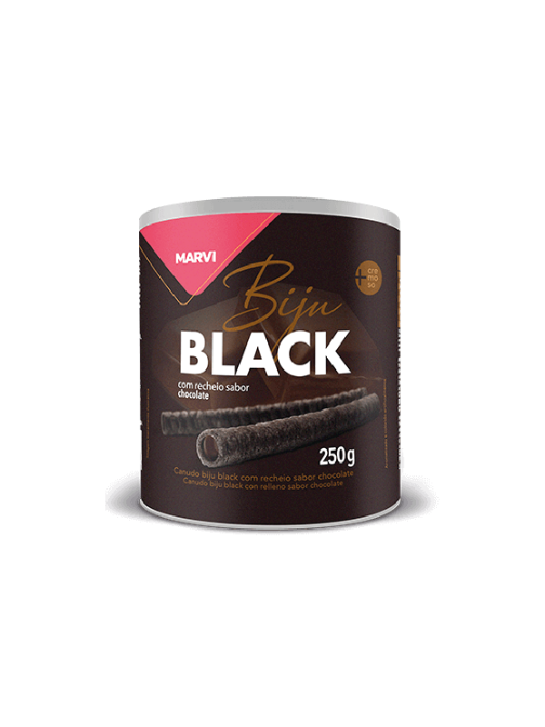 Canudo Biju Black 250g c/ Recheio - Marvi